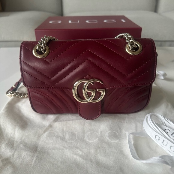 Gucci GG Marmont Small Shoulder Bag – Rosa Ancora (Like-New, Full Set) - Picture 10 of 10